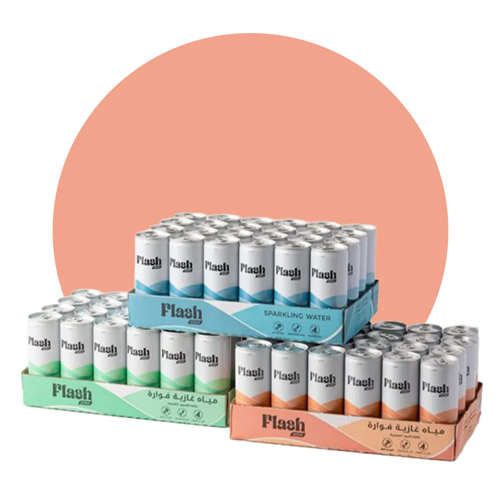 صودا فلاش - 3 علب بنكهات مختلفة
